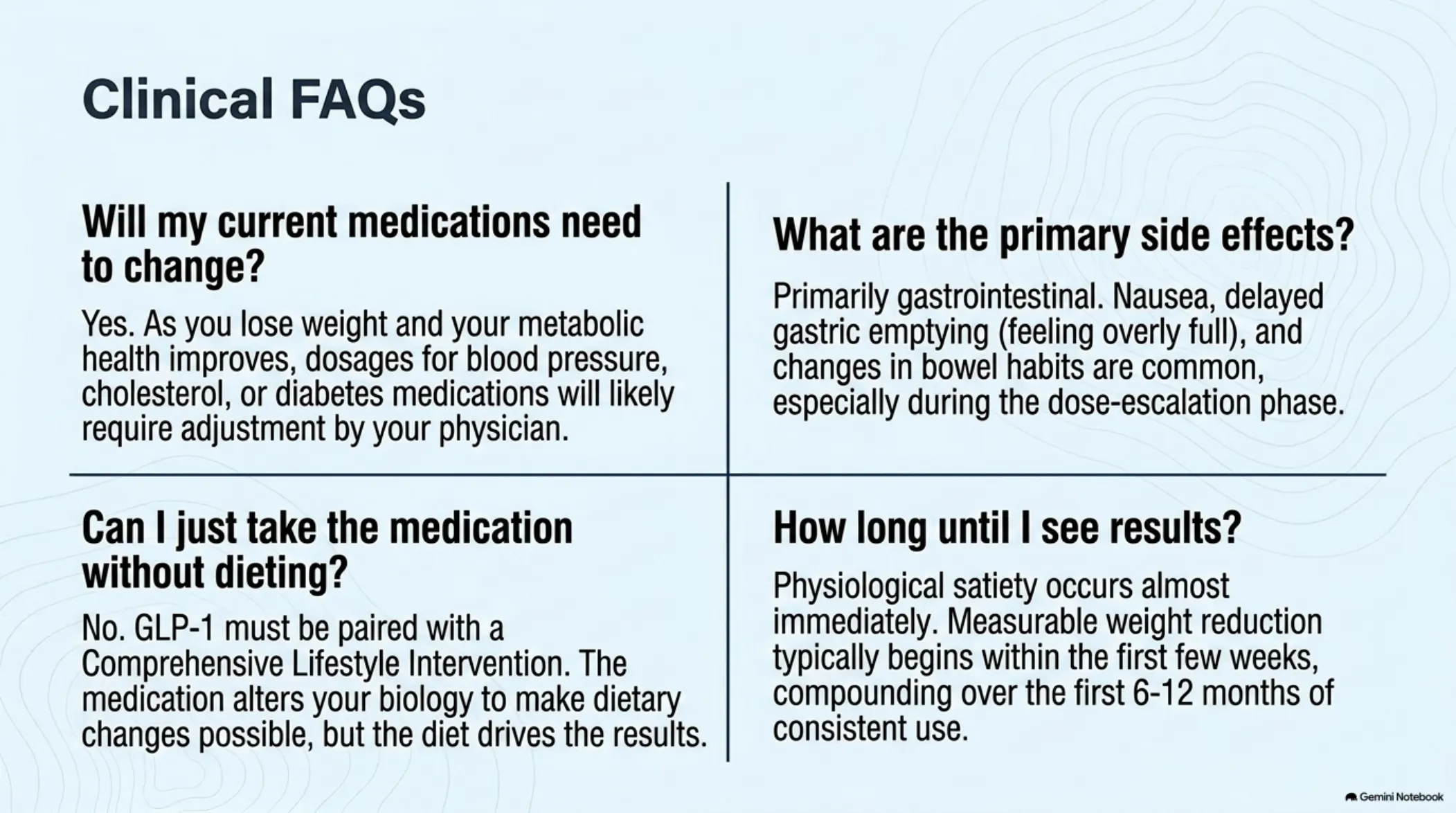 The Biological Enabler: A Clinical Roadmap to GLP-1 — slide 13