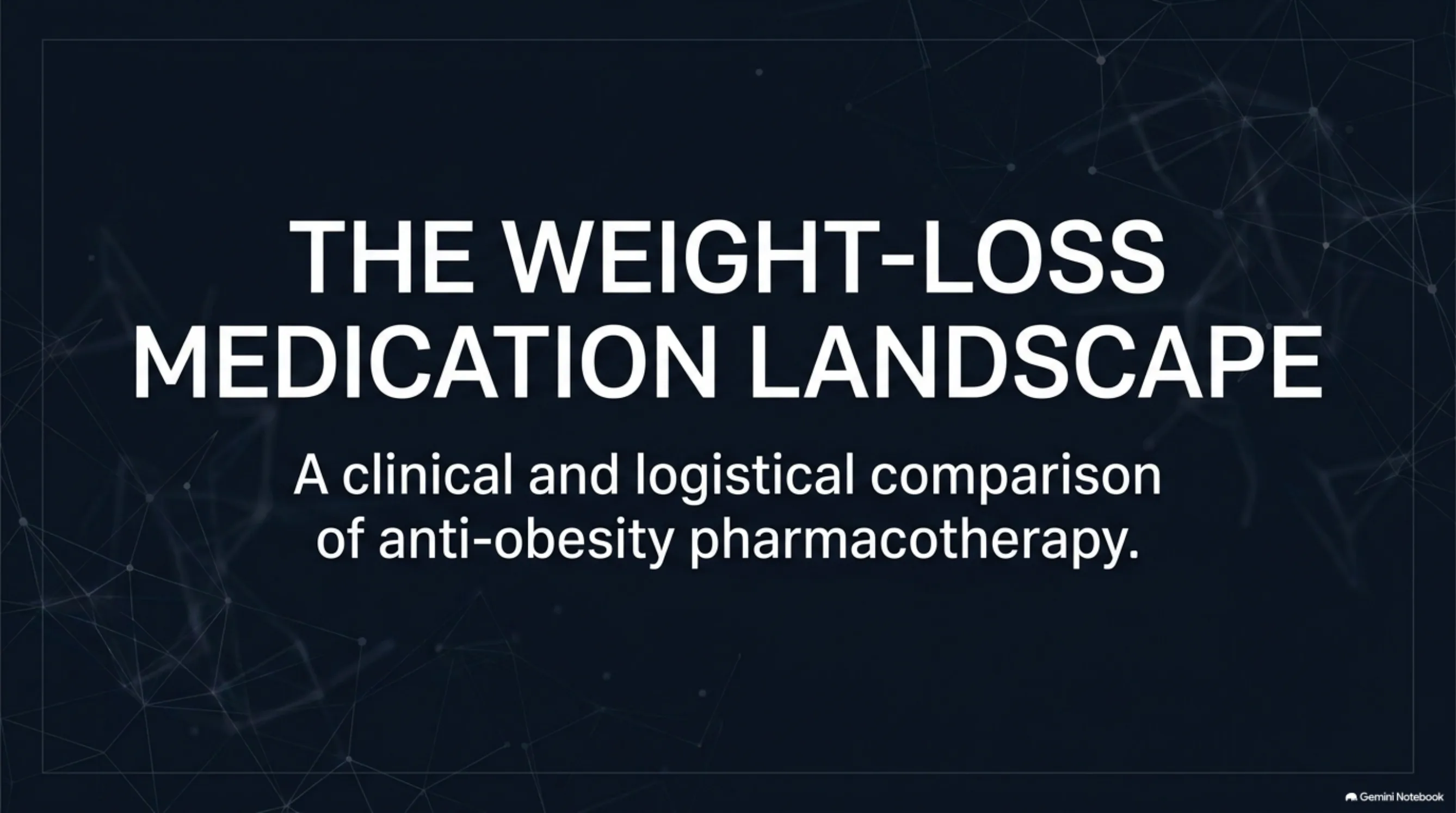 The Weight-Loss Medication Landscape — slide 1